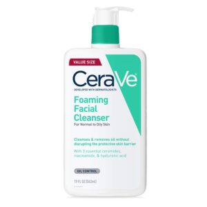 CeraVe Foaming Facial Cleanser, Daily Face Wash for Oily Skin, 19 Fluid Ounces